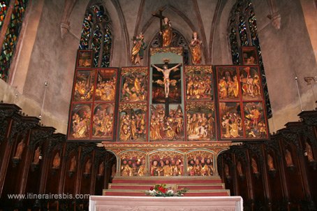 Retable du XV ème siècle église Sainte Croix de Kaysersberg