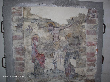 Superbe fresque de l'abbaye Saint Pierre de Gand