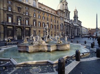 La place Navonne, Piazza Navone à Rome