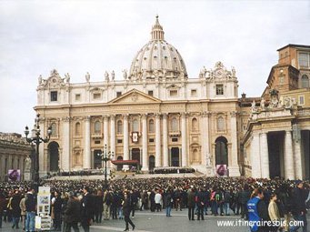 Place Saint Marc, (messe dite par le Pape Jean Paul II) à Rome